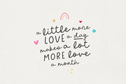 Script Font Duo A little of Love, a Script Font by pixelcolours (Thumbnail 2 of 10)