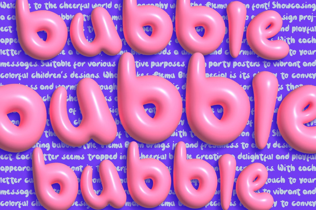 Blossom - Playful Display Font, a Sans Serif Font by Luna Shop (Photo 4 of 7)