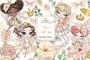 Magical Fairies Clipart, a Decorative Illustration by Masha  Studio (Thumbnail 1 of 6)