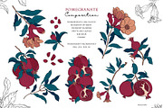 Pomegranate paradise collection, a Pattern Graphic by Aralova Art (Thumbnail 3 of 8)
