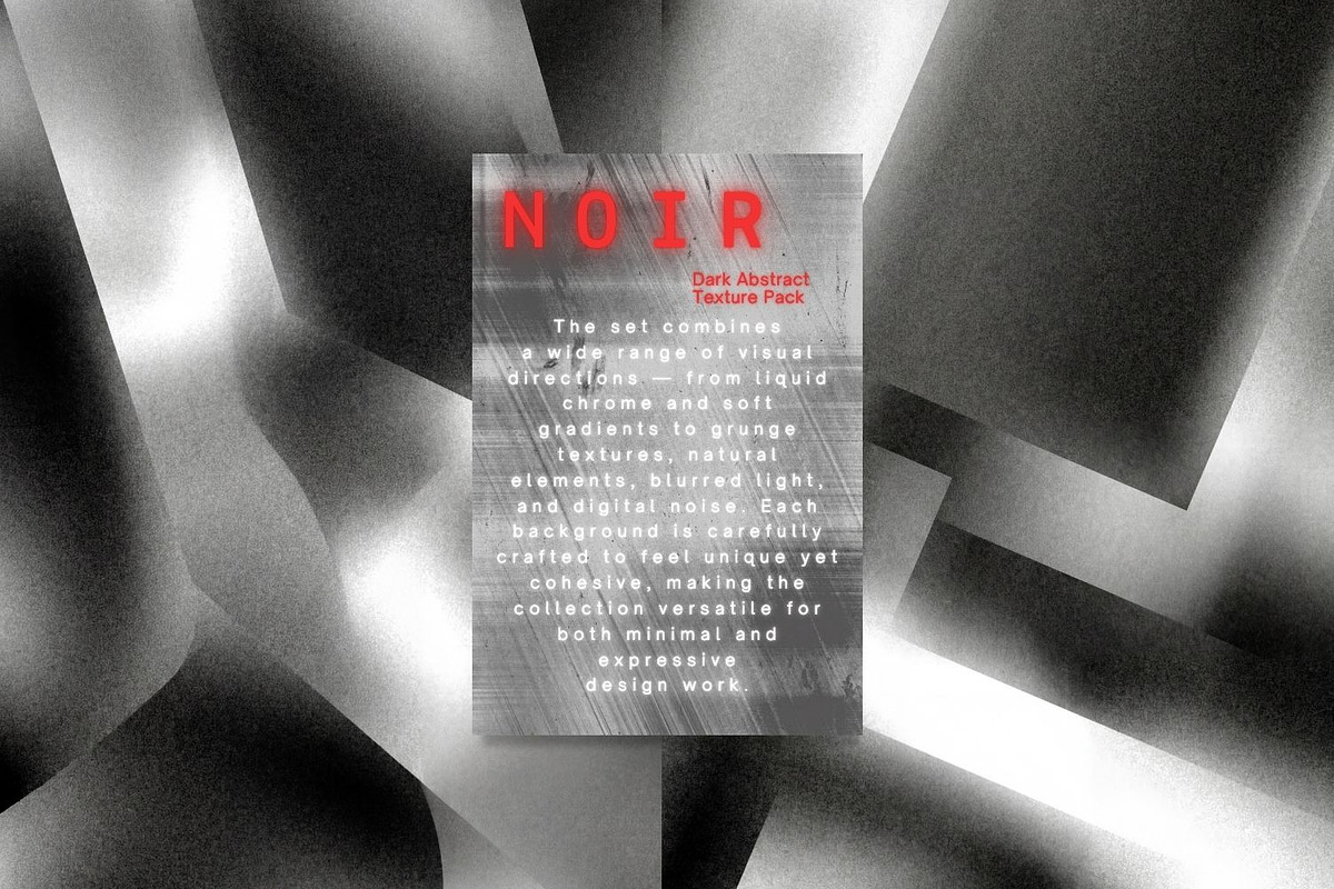 NOIR / Dark Abstract Texture Pack, a Background Graphic by Natali Batu (Photo 11 of 11)