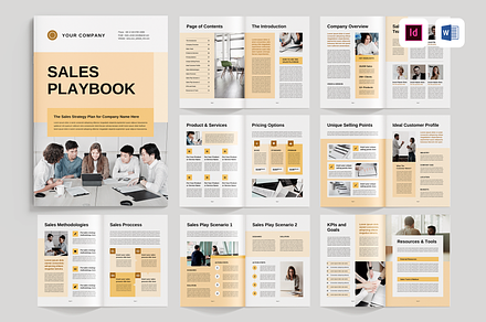 Sales Playbook, a Brochure Template by Leaflove