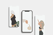 Woman in the house, spa day, an Illustration by Yana_mide (Thumbnail 9 of 10)