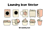 50 Laundry Object Vector, an Object Illustration by ikarifq shop (Thumbnail 1 of 2)