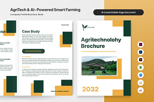 AgriTech Smart Farming Company, a Brochure Template by trabaskriya