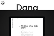 Dana Wordpress Theme, a WordPress Template by Pixel Co. (Thumbnail 1 of 4)