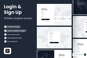 Logát - Login & Sign Up Kit, a Websites & App Template by SLAB! Design