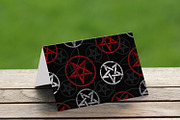 Pattern with inverted pentagram, a Pattern Graphic by blackmoon9 (Thumbnail 2 of 3)