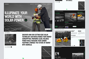 Sooreija: Solar Power Movement Landi, a Landing Page Template by keffidesign