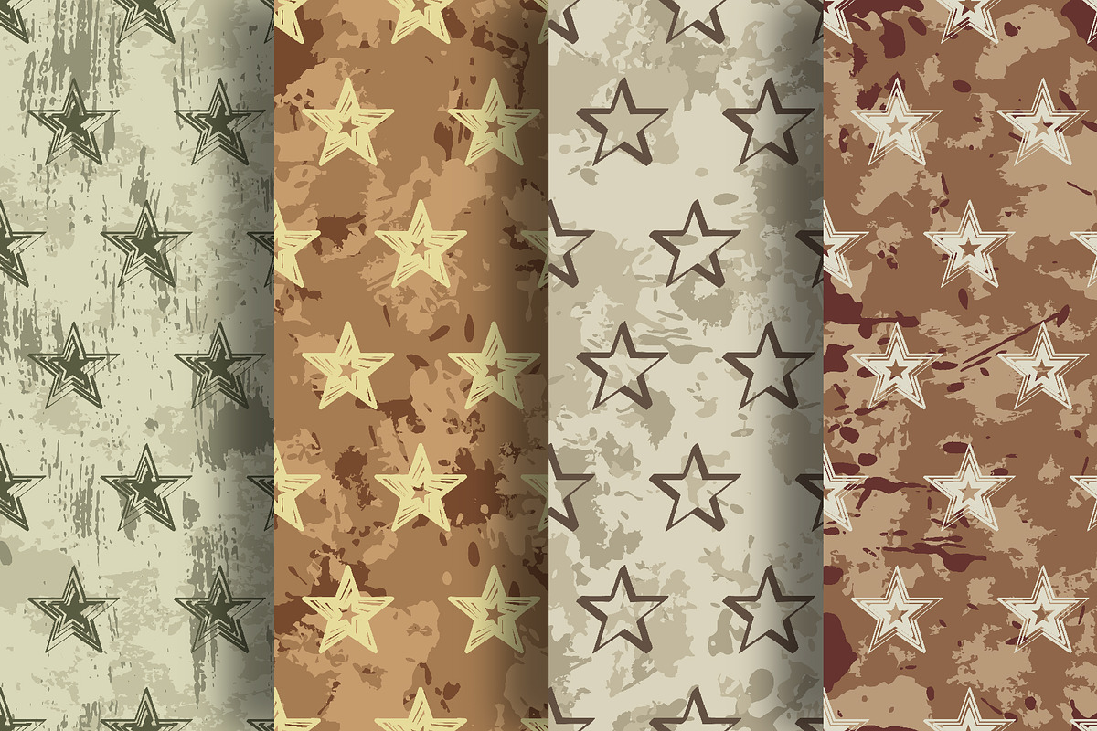Vector seamless starry patterns, a Pattern Graphic by Iryna Denysova (Photo 4 of 8)