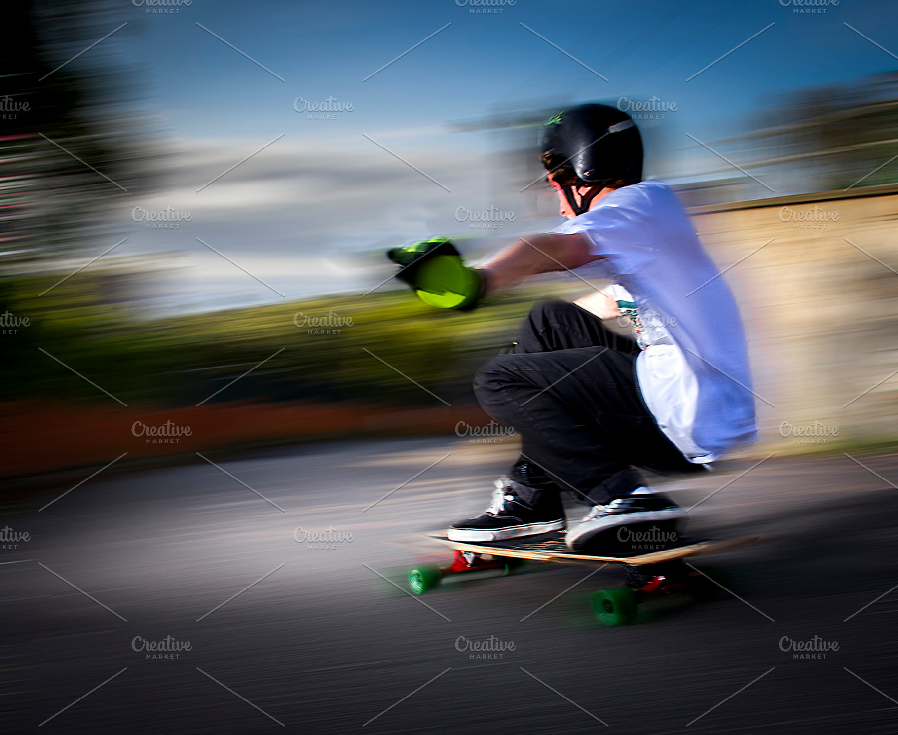 Skateboarder containing action, adult, and air, a Sports & Recreation Photo by MarcoGovel