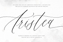 Aristea | Modern Calligraphy Script