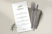 Green Floral Menu Set Templates, a Stationery Template by Paraná Studio (Thumbnail 6 of 9)