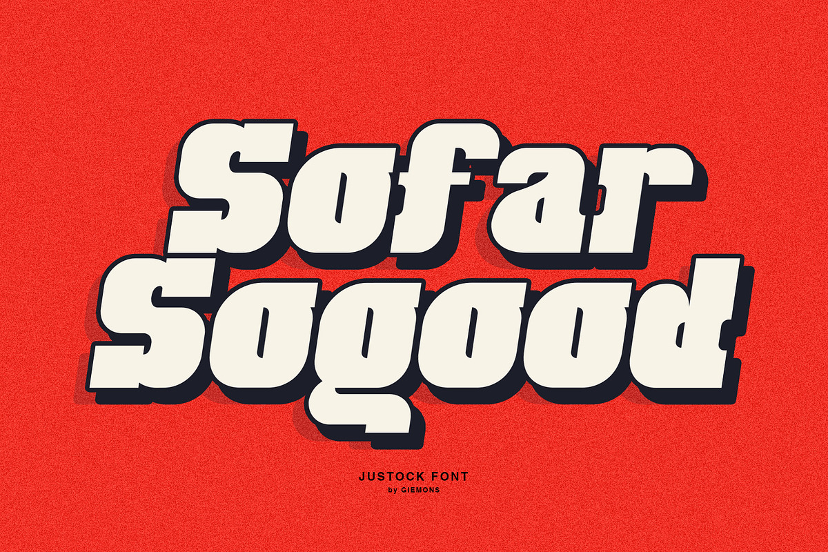Justock Font - Black Slab, a Slab Serif Font by giemons™ (Photo 3 of 9)