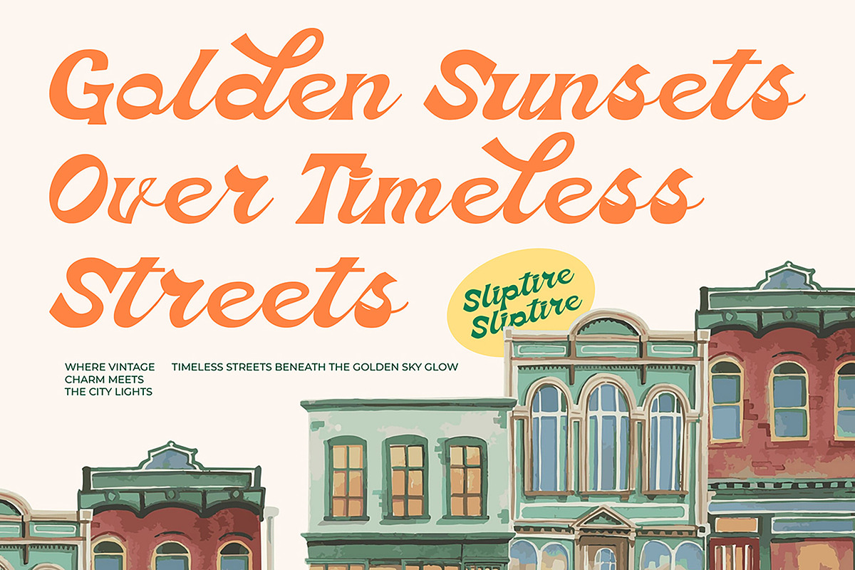 Sliptire Calligraphic Swash Font, a Script Font by Jaruka (Photo 3 of 10)