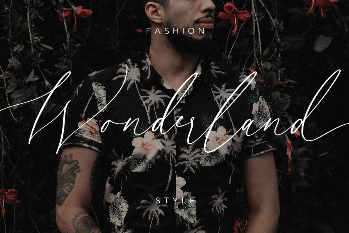 Senja Mentari - Modern Script, a Script Font by Dharmas Foundry (Photo 12 of 16)