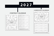 # 2027–2030 Calendar Template Bundle, a Stationery Template by MNT-Creator (Thumbnail 4 of 7)