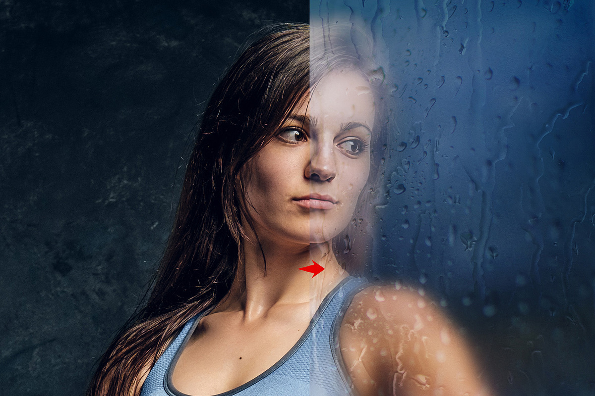 Rain Day Wet Glass Photo Effect, an Action Add-On by MRI STUDIO (Photo 3 of 13)