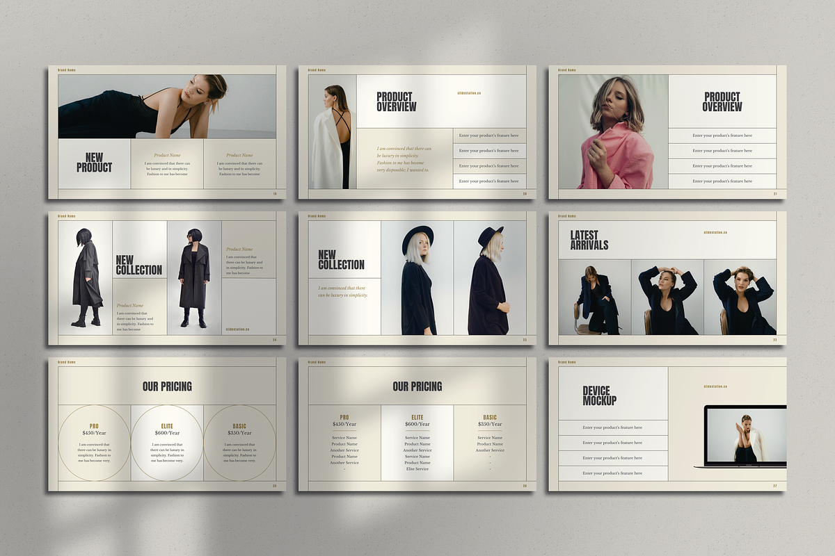 Minimalist Fashion Presentation, a Presentation Template by SlideStation (Photo 4 of 5)