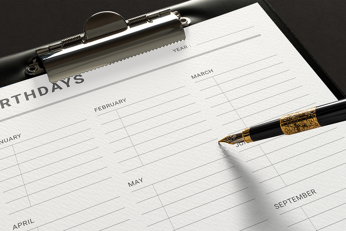 Canva Birthday Planner, a Stationery Template by DesignDevisers (Photo 7 of 9)