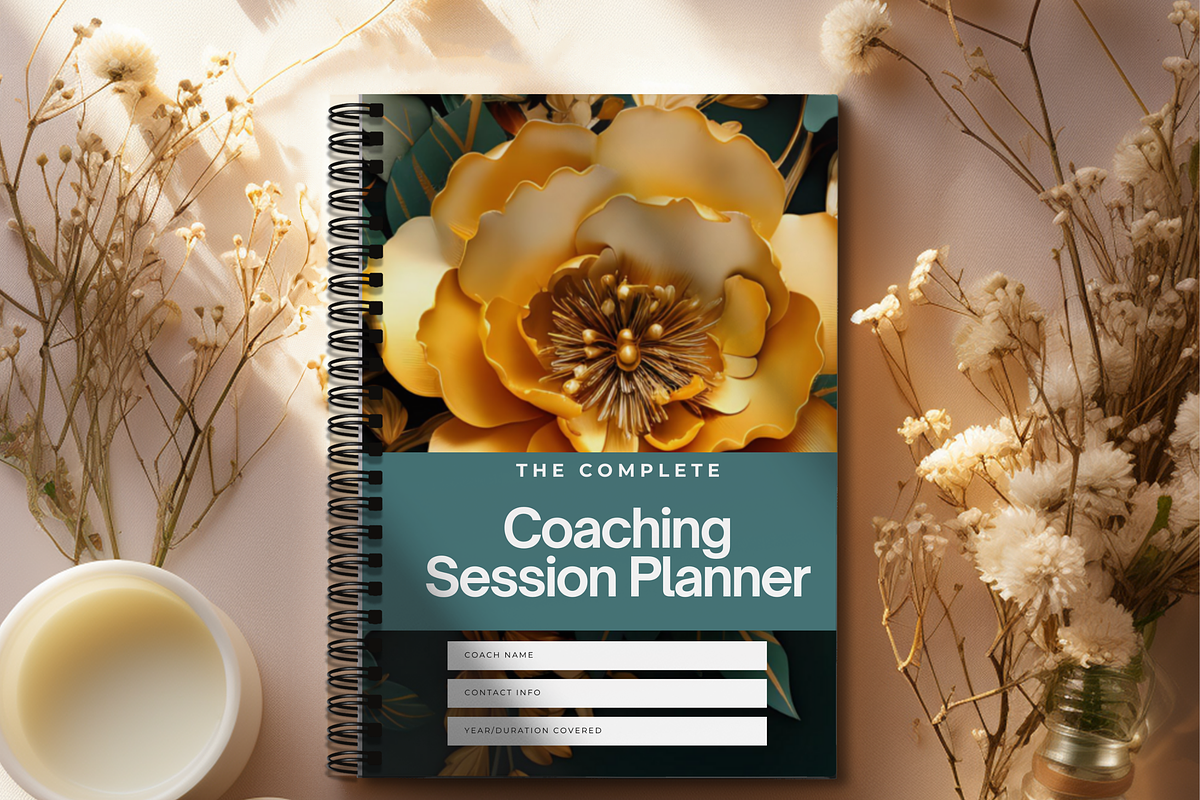 COACHING SESSION PLANNER TEMPLATE, a Brochure Template by Daring Digies (Photo 2 of 4)