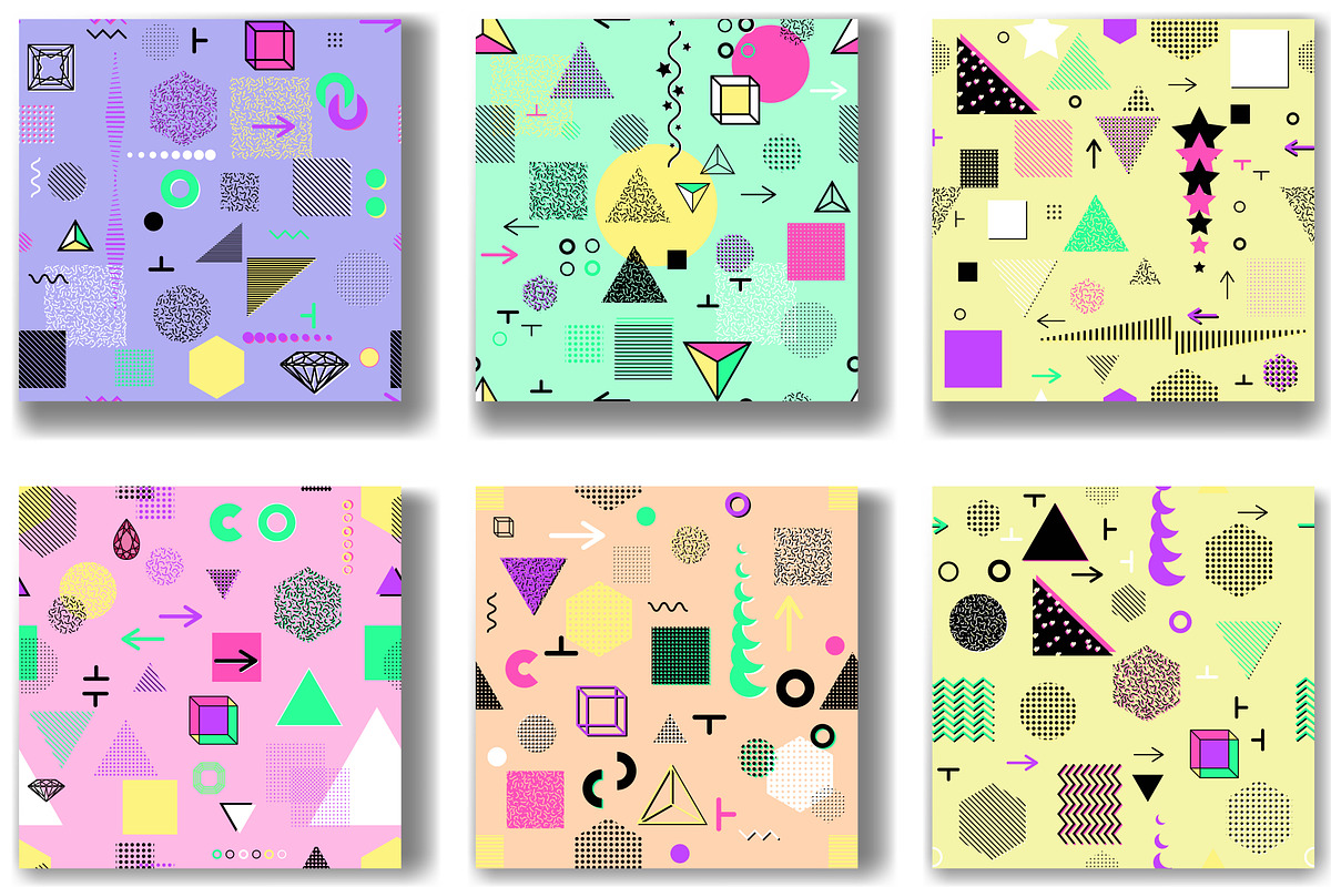 Memphis seamless pattern, a Pattern Graphic by artabramova (Photo 4 of 5)