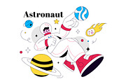 10 Astronaut Vector Illustration, a Person Illustration by denayunebgt (Thumbnail 4 of 4)