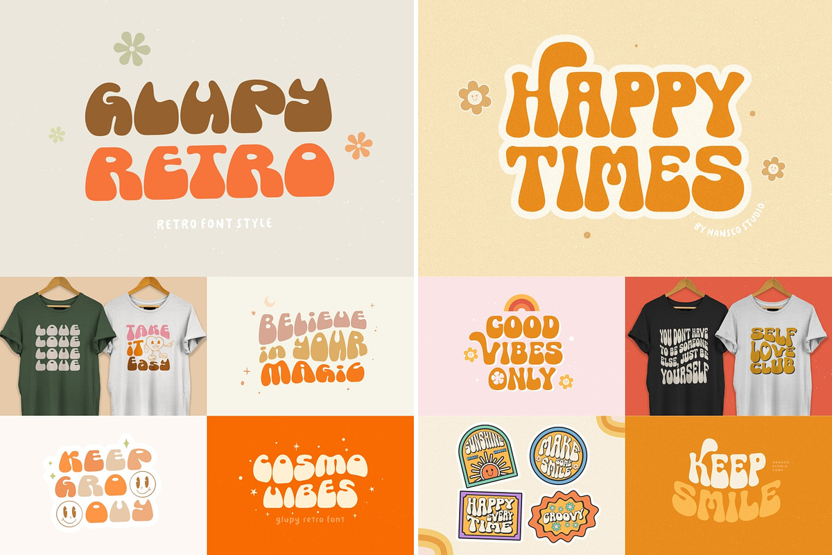 Modern Retro Font Bundle - SALE!, a Font by HansCo Studio (Photo 11 of 14)