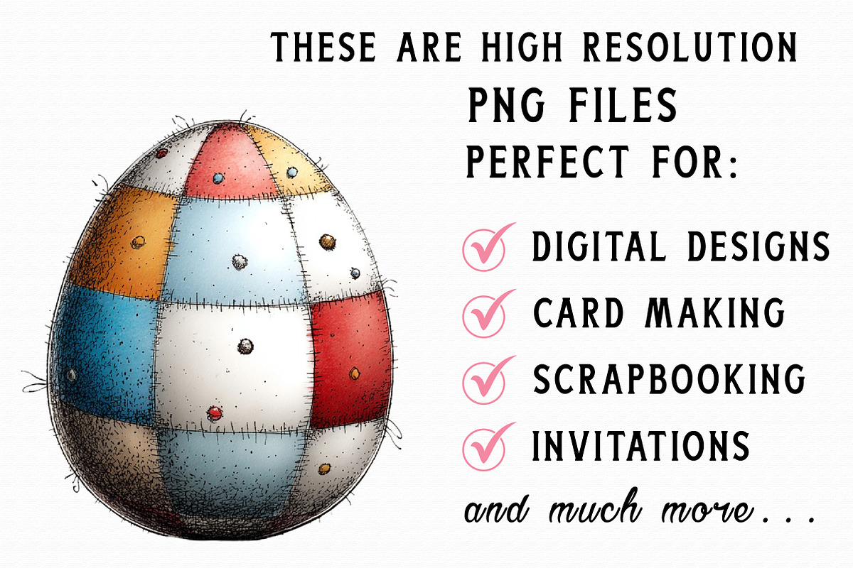 Happy Easter Egg Clipart, an Illustration by Libby Wishes (Photo 3 of 6)