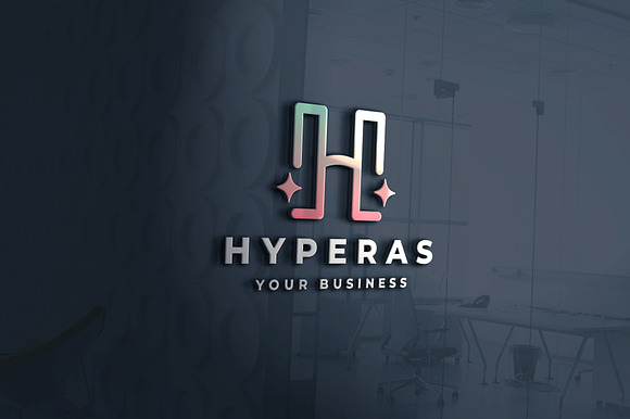 Hyperas Letter H Sparkle Logo