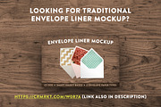 Envelope Square Liner Mockup, a Mockup by Frisk Shop (Thumbnail 5 of 5)