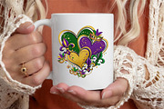 Heart Mardi Gras PNG, Mardi Gras PNG, an Illustration by Designking (Thumbnail 2 of 4)