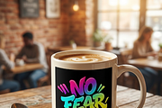 No Fear Graffiti Typography, a Shirt Mockup by Vector Stall (Thumbnail 9 of 15)