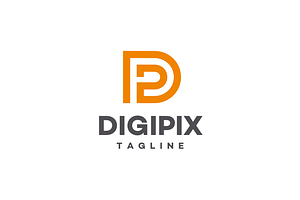 DigiPix - Letter D P DP PD Logo, a Branding & Logo Template by yopie