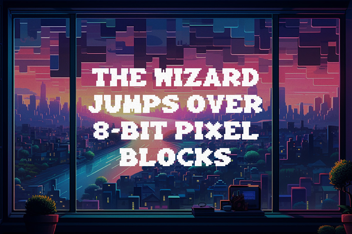 Plump Pixel - Bouncy 8Bit Font, a Serif Font by HipFonts (Photo 7 of 7)