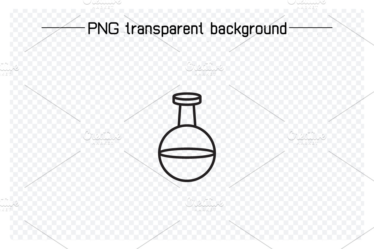 Flask and Test Tube Line Icons Set, an Outline Icon by Designfour (Photo 3 of 7)