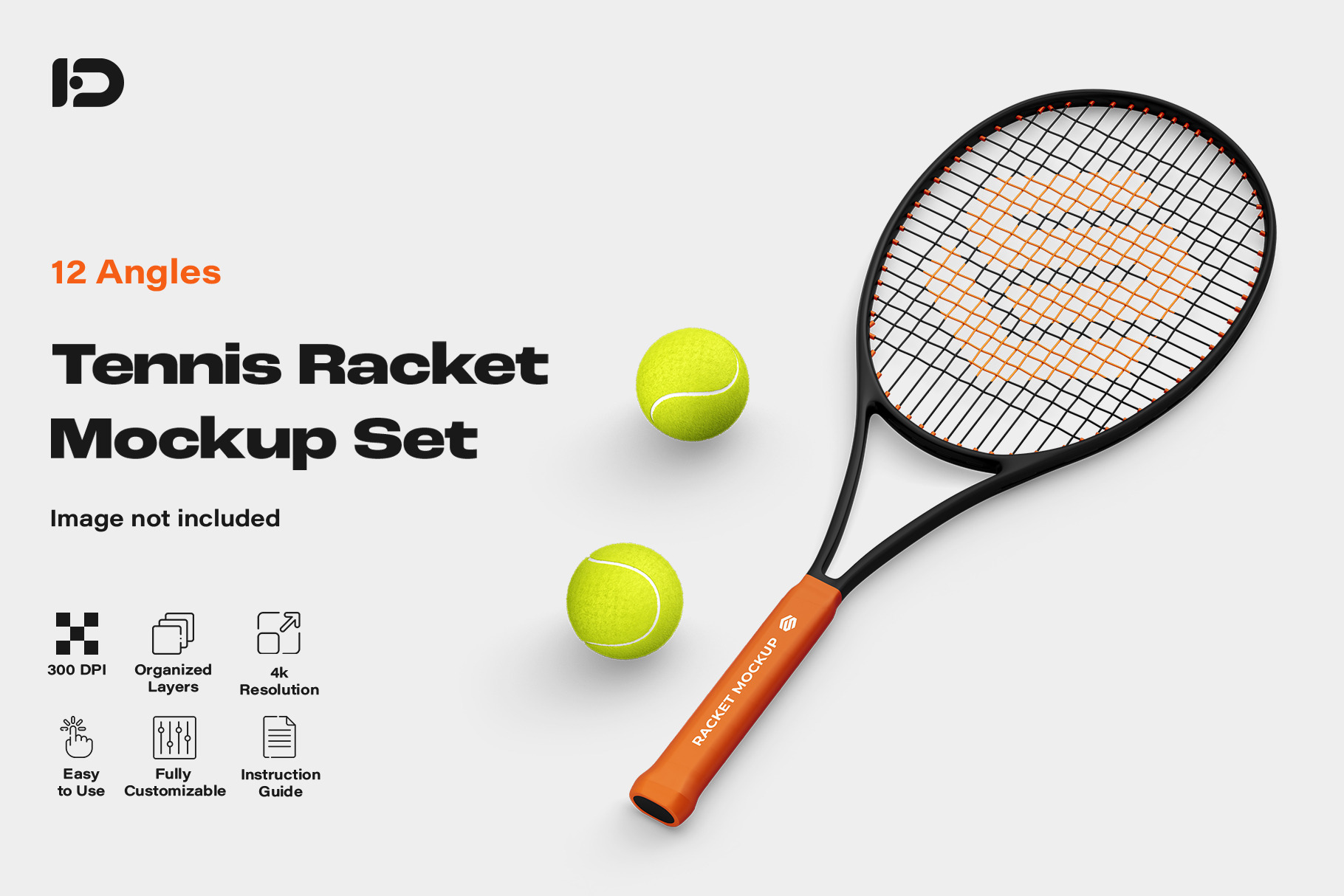 Tennis Racket Mockup Set