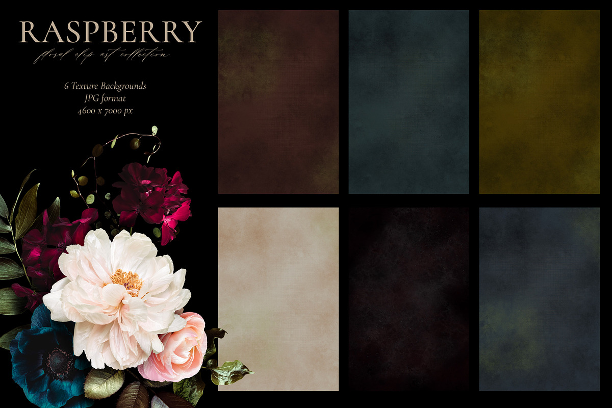 Raspberry Floral Clip Art Collection, an Object Graphic by Eclectic Anthology (Photo 11 of 12)