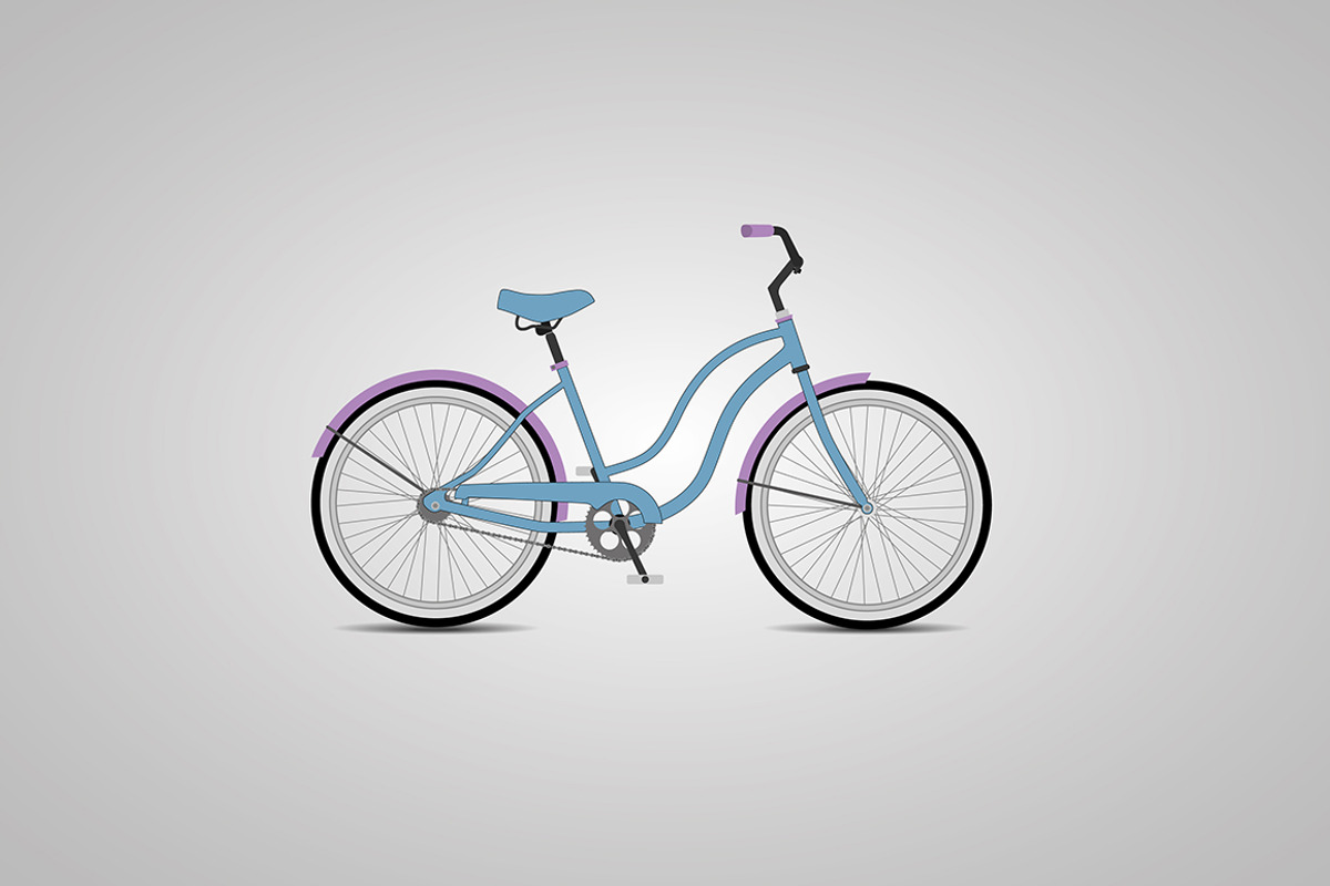 City bicycle + brush chain. Icon., an Icon by AnastasiaFlowStudio (Photo 1 of 2)