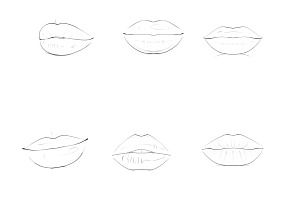 Lips Mouths Set 1 Procreate Brush