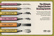 KolorMarc Markers for Photoshop, a Brush Add-On by True Grit Texture Supply (Thumbnail 2 of 13)