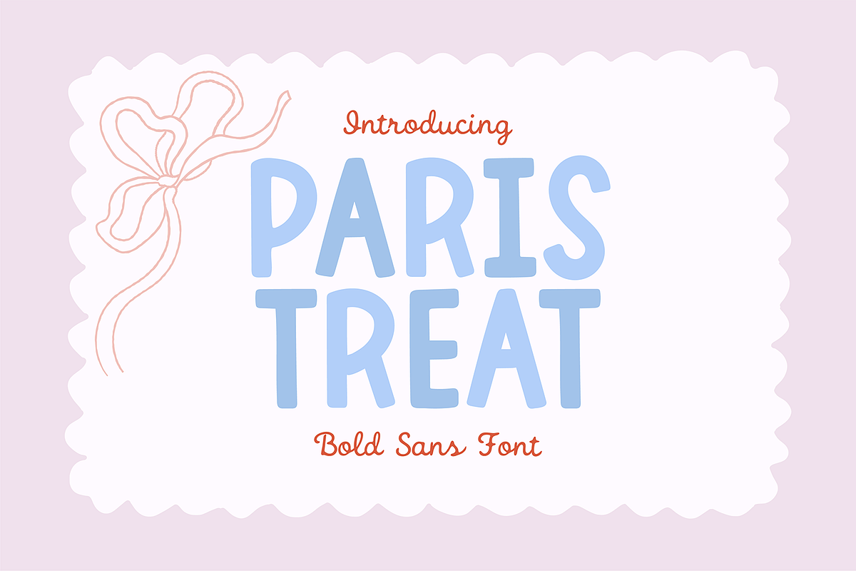 PARIS TREAT Bold Chunky Display Font, a Sans Serif Font by Blush Font Co. (Photo 1 of 9)