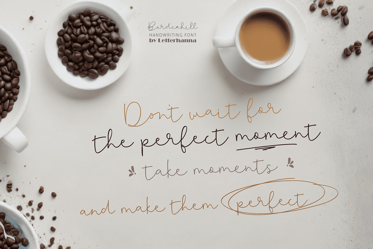 Bordeahill Font, a Handwritten Font by Letterhanna Studio (Photo 3 of 13)