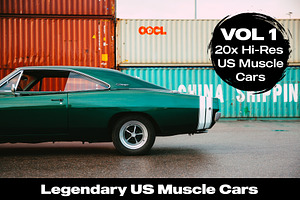 20x Hi-Res US Muscle Cars Vol. 1
