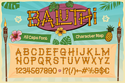 Baluthi - Hawaiian Bamboo Display, a Sans Serif Font by Artisan Themes (Thumbnail 2 of 12)