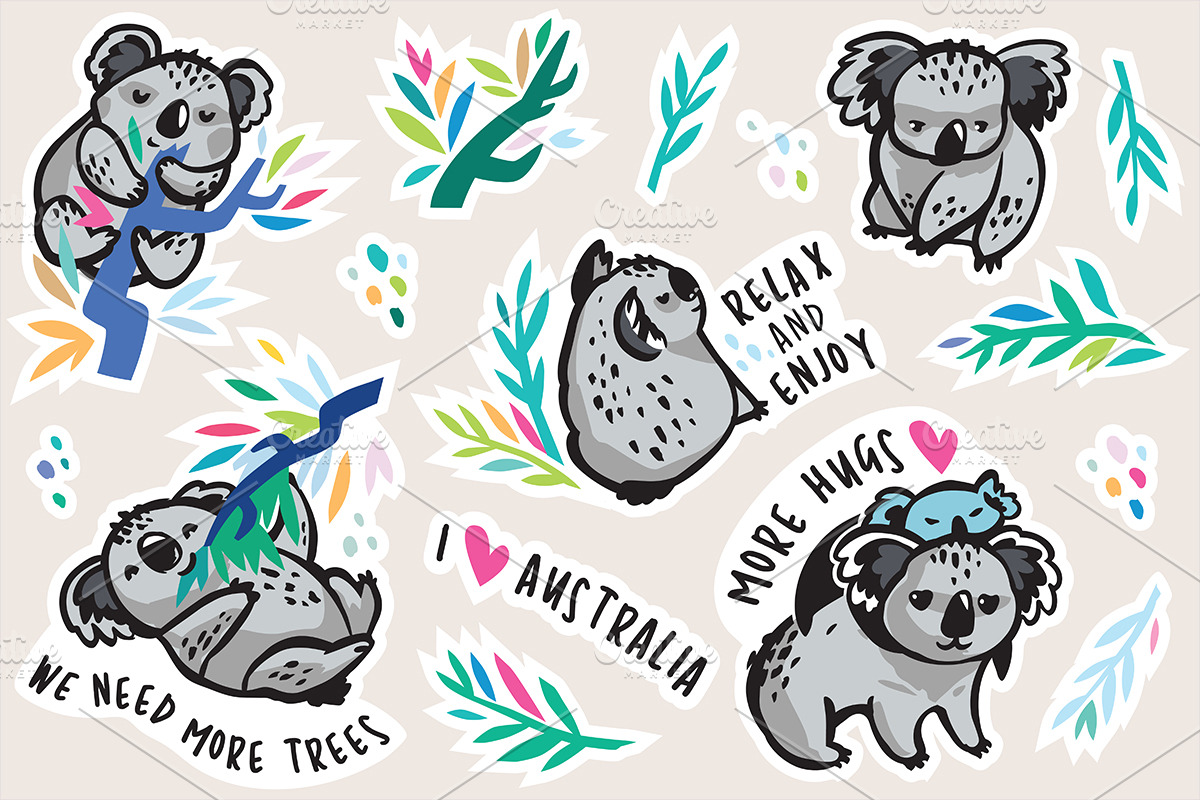 Big Sticker Bundle #1, an Animal Illustration by PenguinHouse (Photo 6 of 16)
