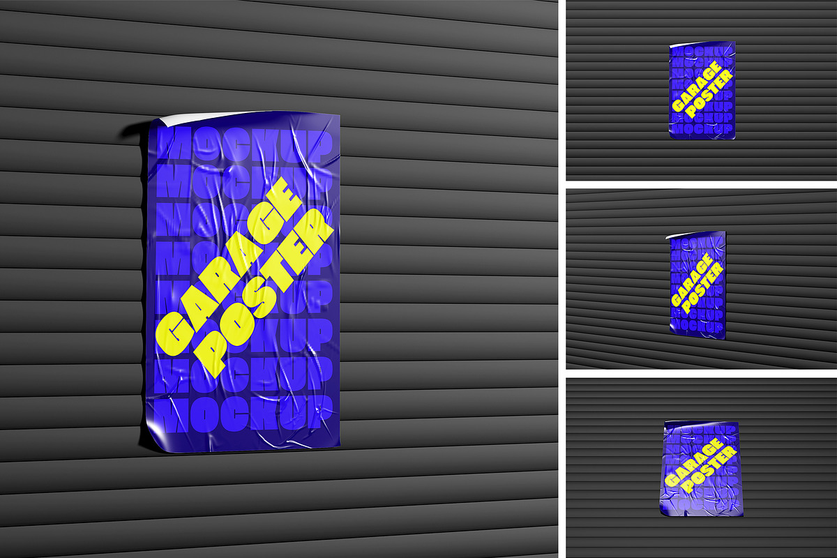 Garage Poster Mockup, an Advertising Mockup by xavier_studio (Photo 1 of 5)