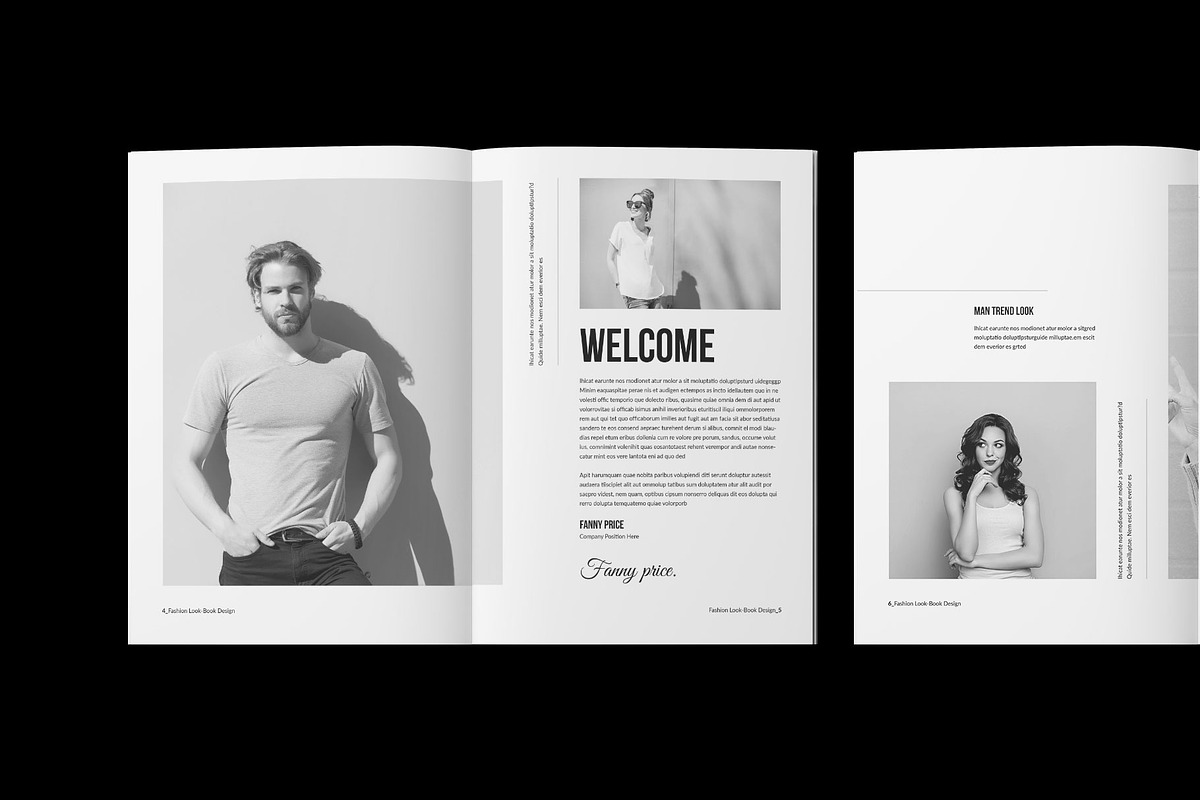 Fashion Lookbook Template preview 3