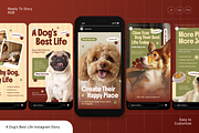 A Dog's Best Life Instagram Story, a Social Media Template by Annora Studio (Thumbnail 1 of 6)
