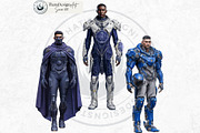 Galactic Vanguard Character Cliparts, a Person Illustration by ThatsDesignArt (Thumbnail 13 of 15)